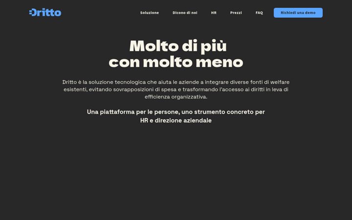 Screenshot of dritto.it