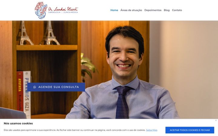 Screenshot stránky drivanhoe.com.br
