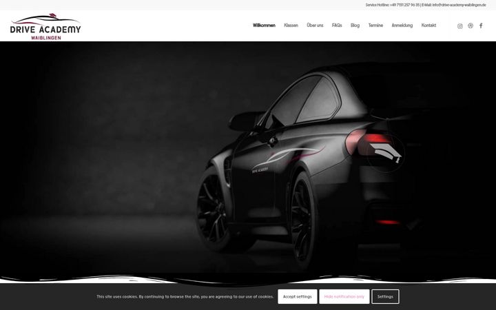 Screenshot of drive-academy-waiblingen.de