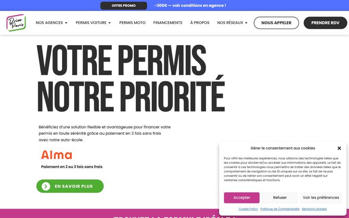 Screenshot of drive-paris.fr