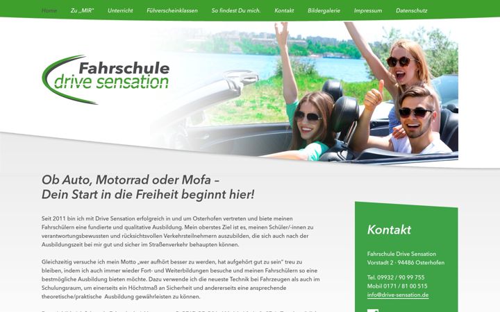 Screenshot of drive-sensation.de