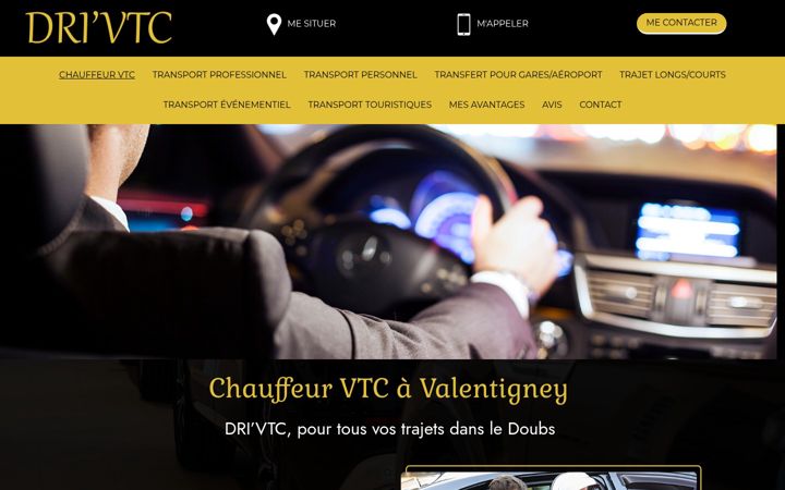 Screenshot of drive-vtc.fr