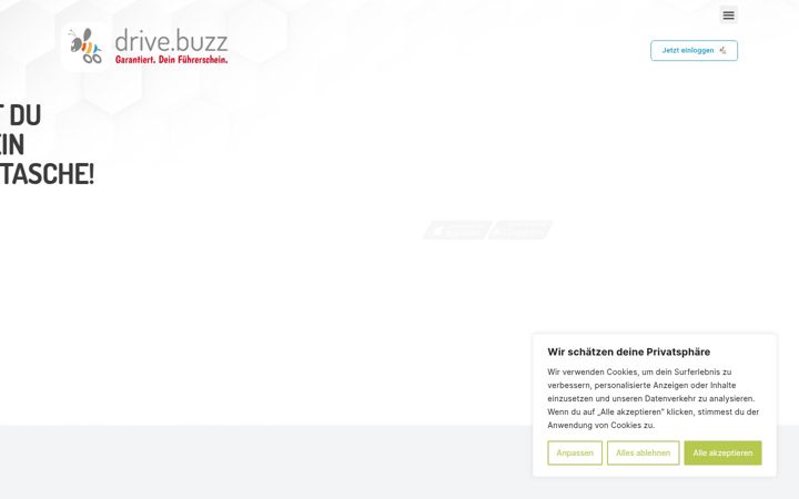 Screenshot of drive.buzz