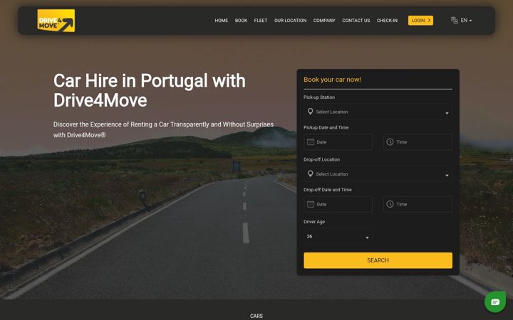 Screenshot of drive4move.com