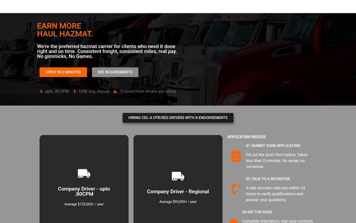 Screenshot of drive4speedfreight.com