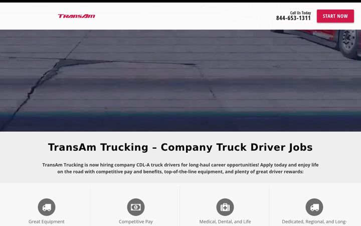 Screenshot of drive4transam.com