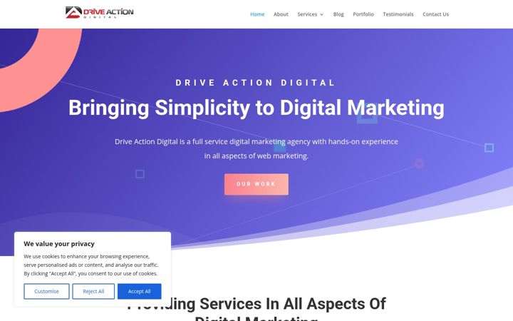 Screenshot of driveactiondigital.com