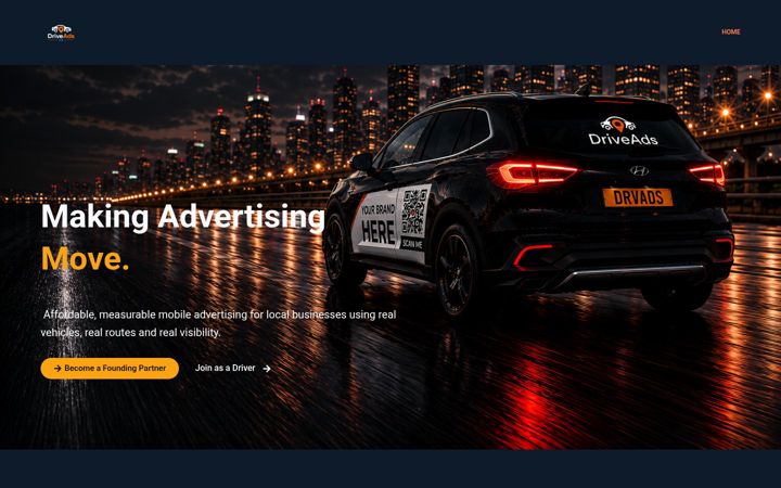 Skärmbild av driveads.uk