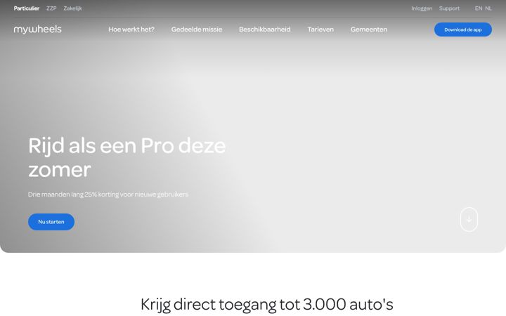 Screenshot of driveamber.com