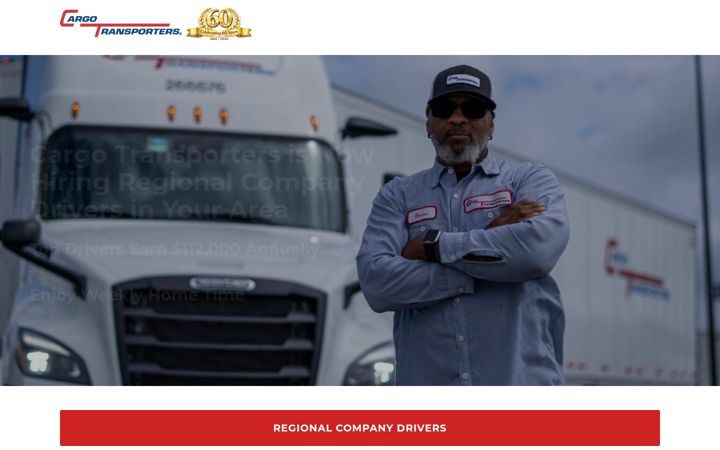 Screenshot of drivecargotransporters.com