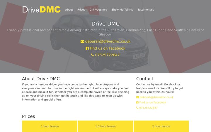 Captură de ecran a drivedmc.co.uk