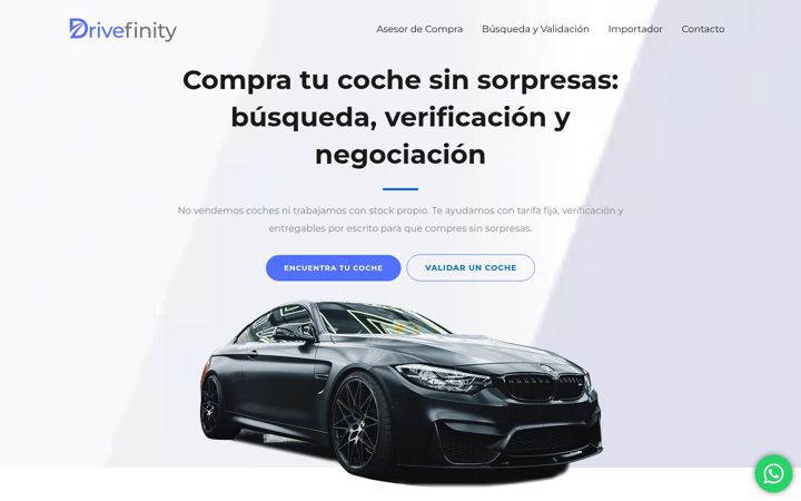 Zrzut ekranu drivefinity.es