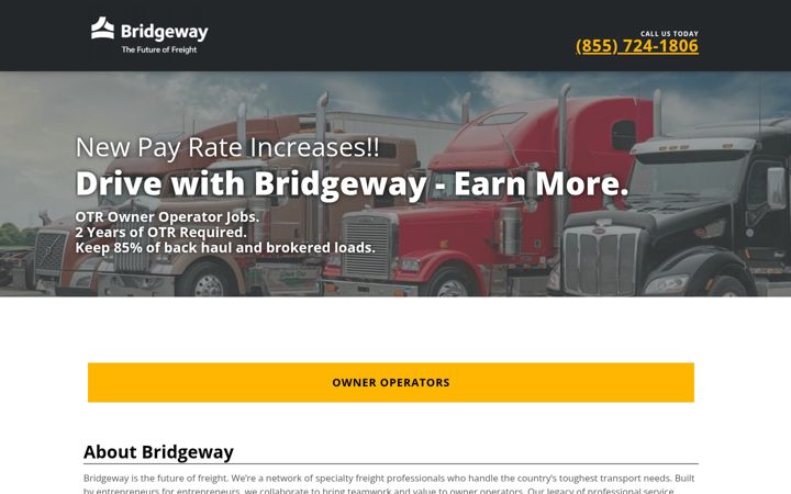 Screenshot of driveforbridgeway.com