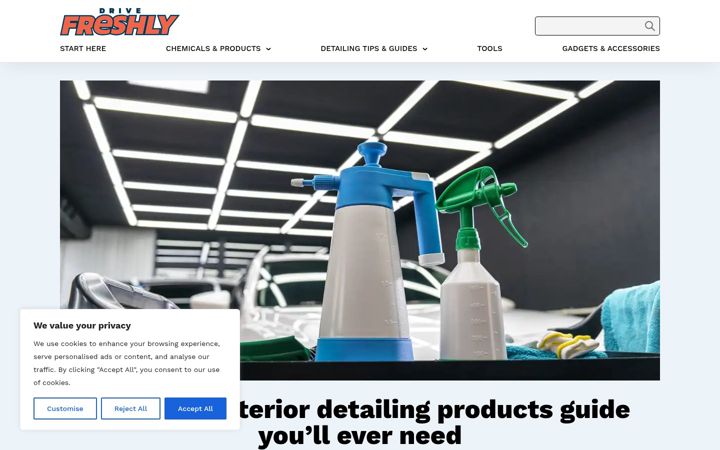 Screenshot of drivefreshly.com
