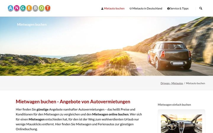 Screenshot of drivego.de