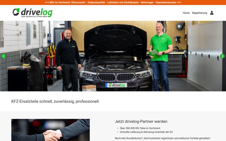 Snimka zaslona za drivelog.de