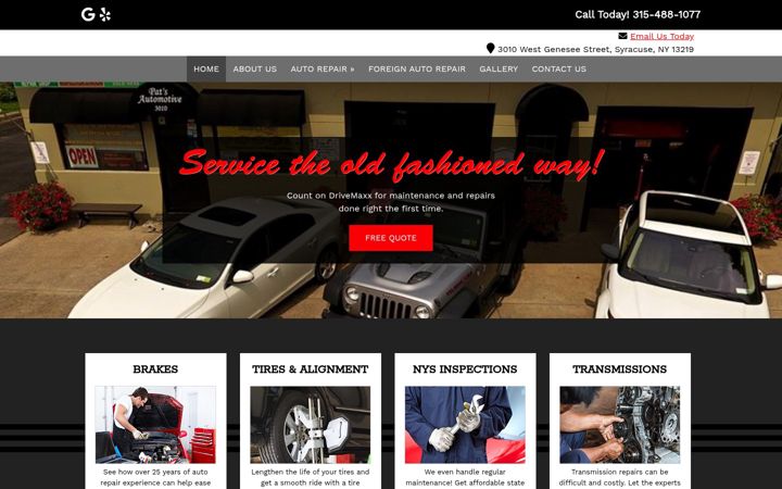 Screenshot of drivemaxxautomotive.com