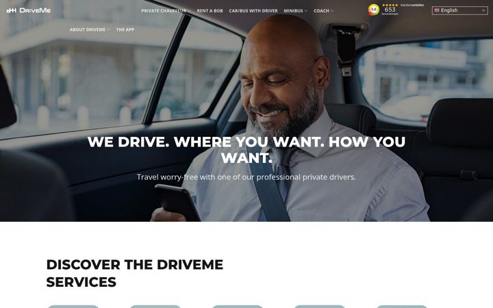 Screenshot of driveme.nl