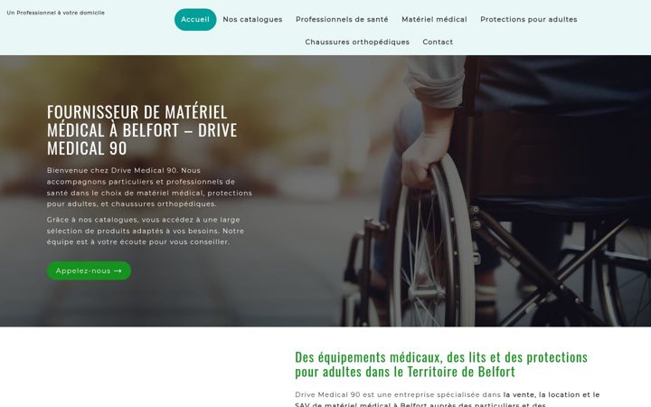 Screenshot of drivemedical90.fr