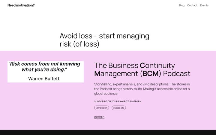 Screenshot of driven-motivation.com