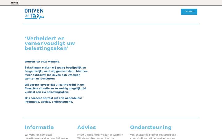 Screenshot di drivenbytax.nl
