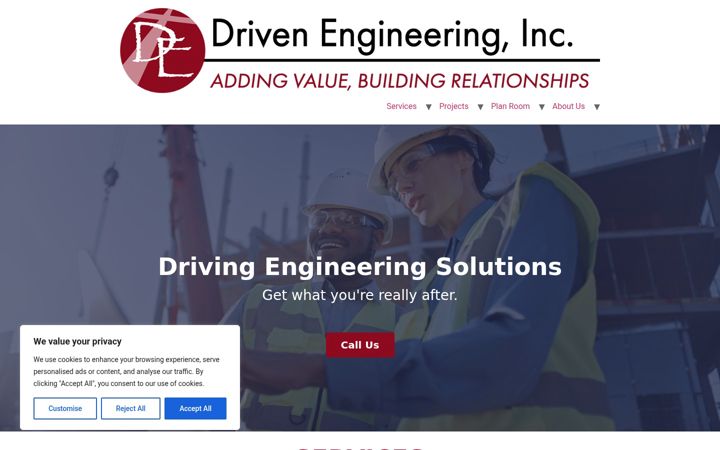 Screenshot of drivenengineering.com