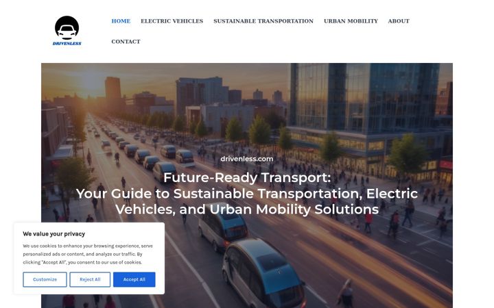 Screenshot of drivenless.com