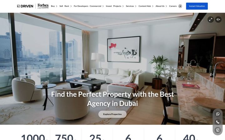 Екранна снимка на drivenproperties.com