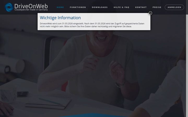Screenshot of driveonweb.de