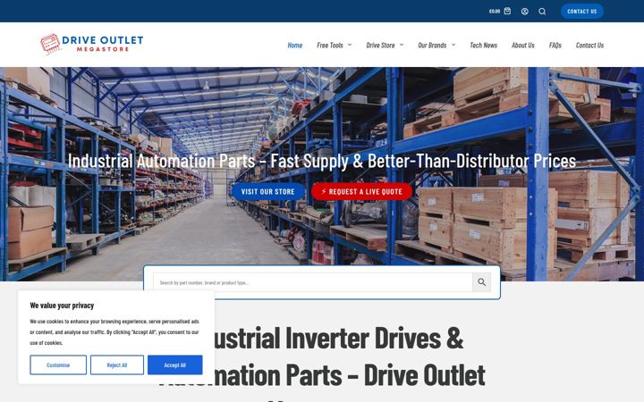 Screenshot of driveoutletmegastore.com