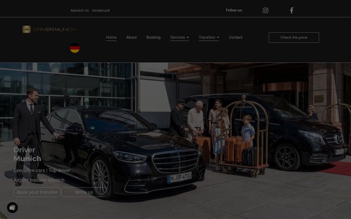 Ekrano kopija driver-munich.de