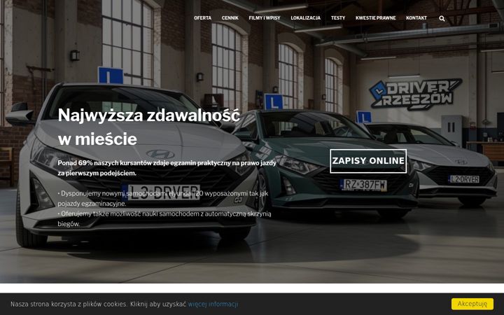 Captura de ecrã de driver.rzeszow.pl