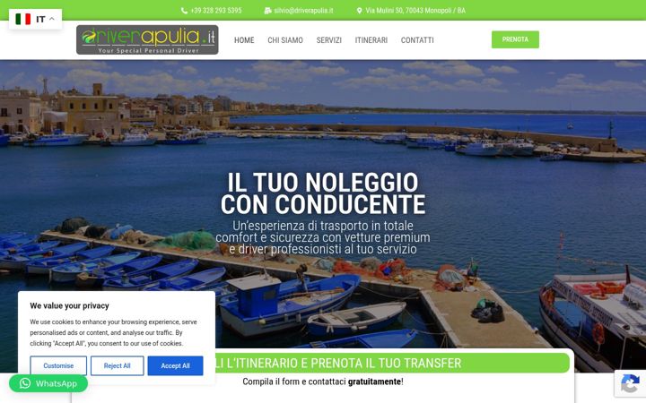 Screenshot of driverapulia.it