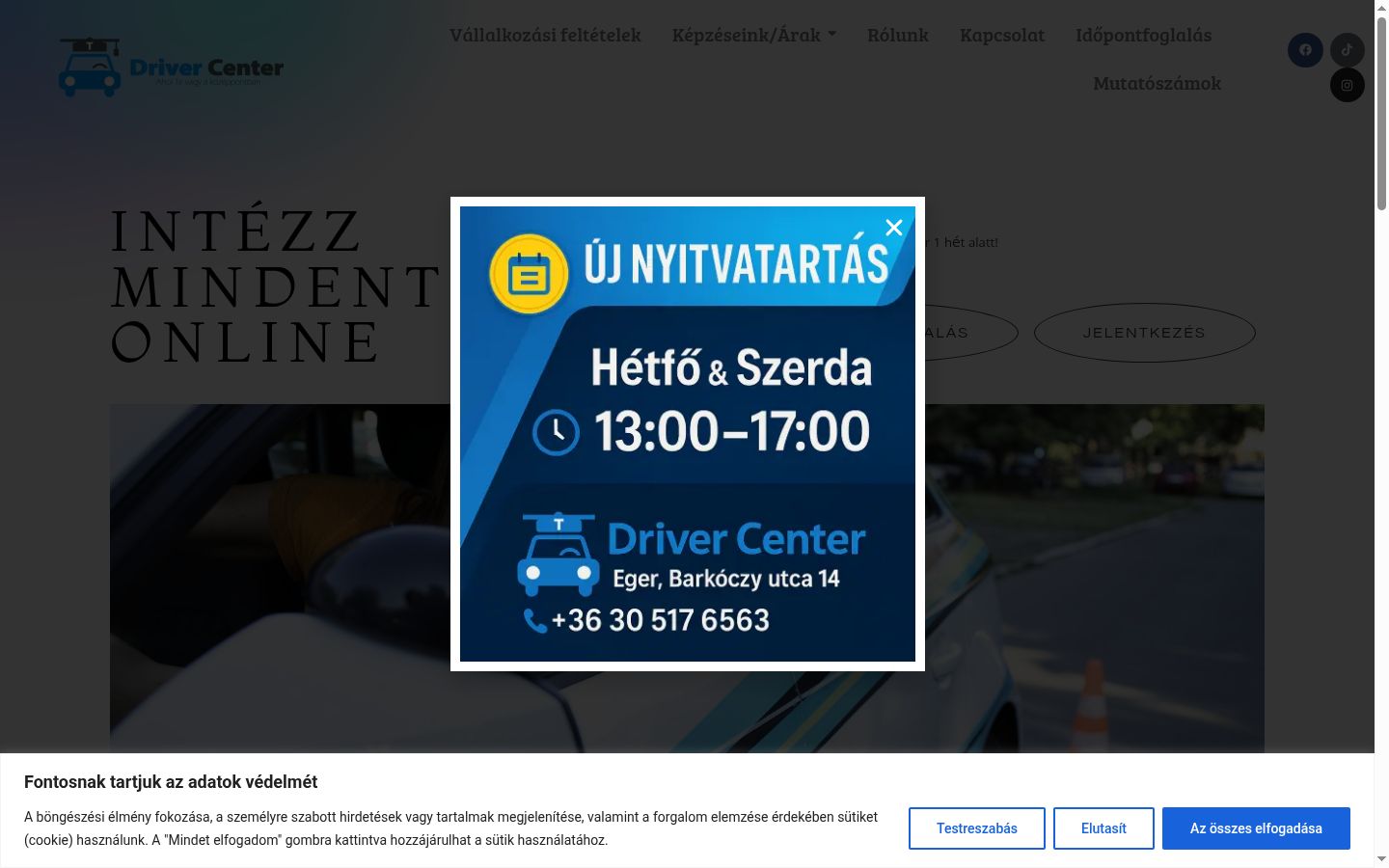 Snimka zaslona bannera za privolu prikazanog prije bilo kakve interakcije