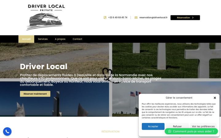 Screenshot of driverlocal.fr