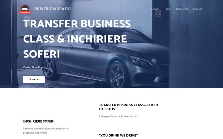 Screenshot of driveroradea.ro