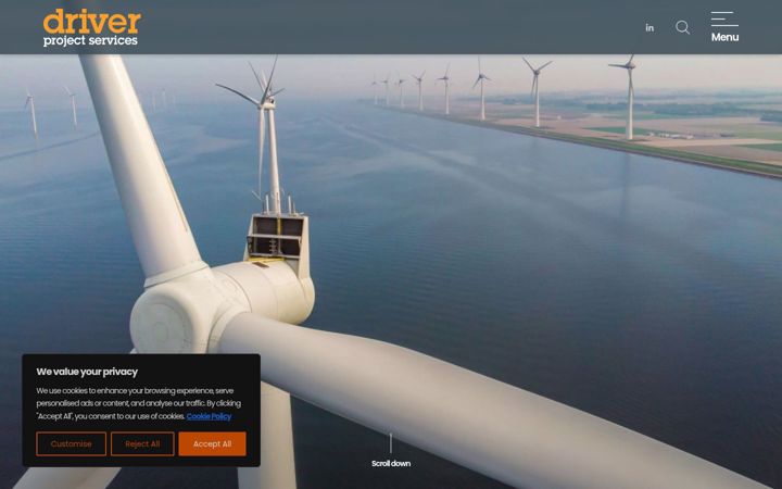 Screenshot of driverprojectservices.com