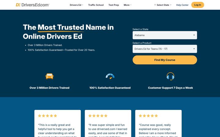 Screenshot of driversed.com