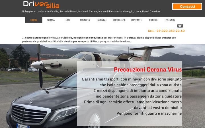 Screenshot of driverversilia.it