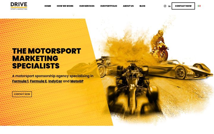 Screenshot of drivesportsmarketing.com