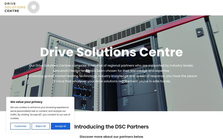 Screenshot of drivessolutioncentre.com