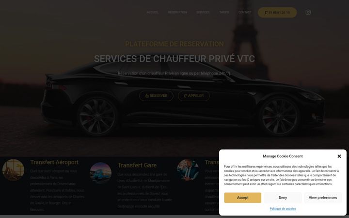 Screenshot of drivest.fr