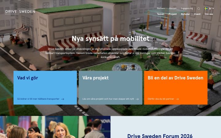 Captura de pantalla de drivesweden.net