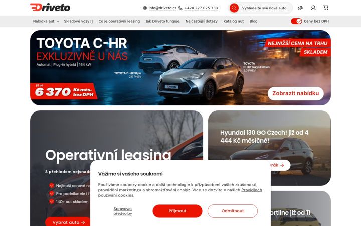 Screenshot of driveto.cz