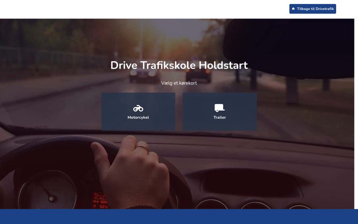 Screenshot του drivetrafik-booking.dk