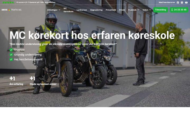 Screenshot του drivetrafik-mc.dk