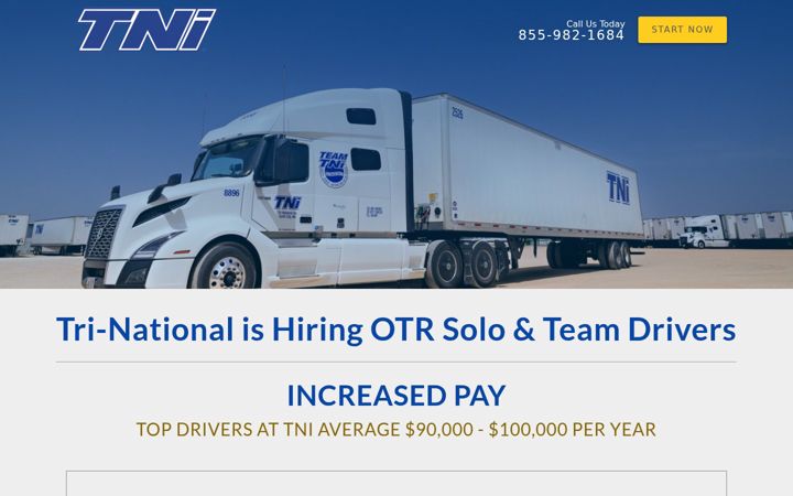 Screenshot of drivetrinational.com