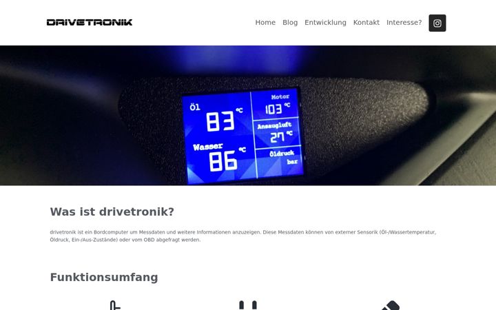 Screenshot of drivetronik.de