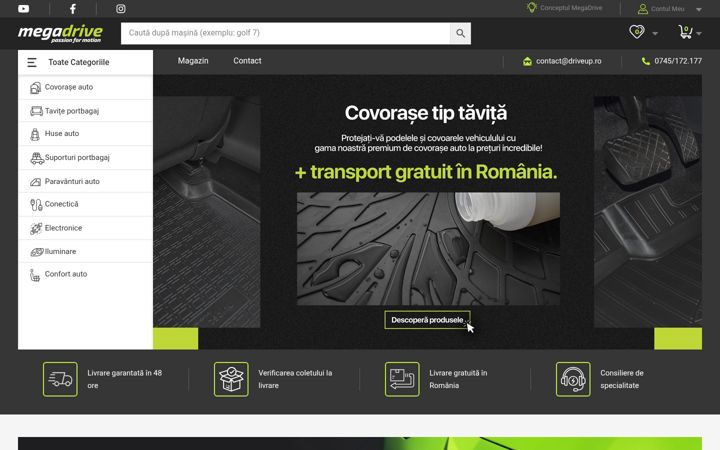 Screenshot of driveup.ro