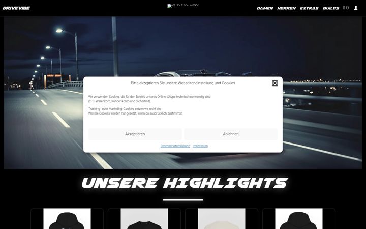 Screenshot of drivevibe.de